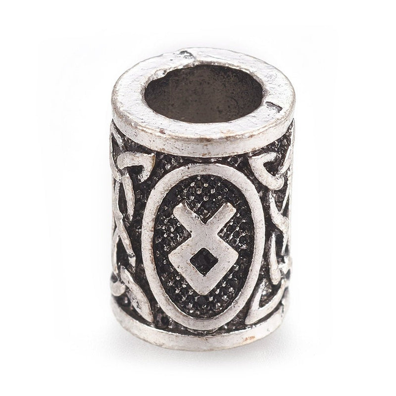Load image into Gallery viewer, Vintage Rune Beads 13.5mm x 10mm 6 - Affordable Jewellery Supplies
