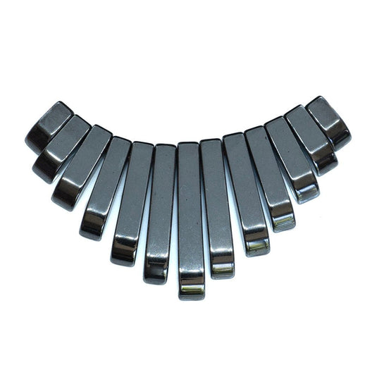 Hemalyke Fan Focal 50mm x 26mm Black - Affordable Jewellery Supplies