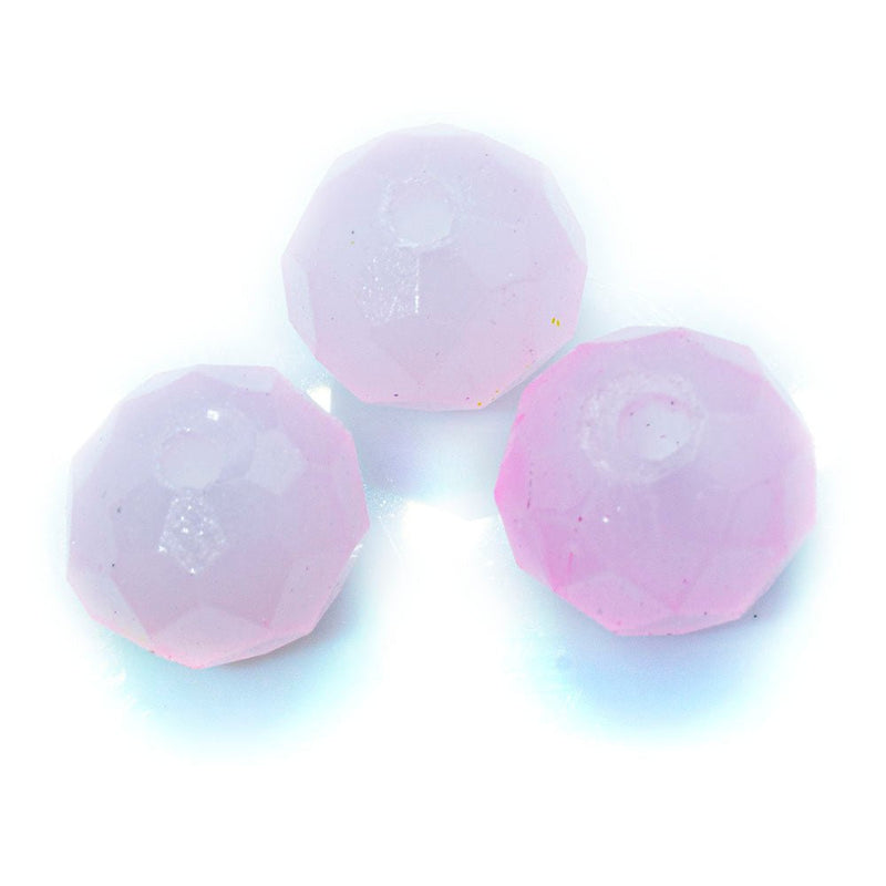 Load image into Gallery viewer, Austrian Crystal Faceted Rondelle 8mm x 6mm Baby Pink - Affordable Jewellery Supplies
