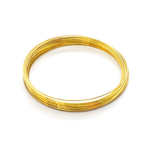 Memory Wire Bracelet 5.7cm Gold Plated - Affordable Jewellery Supplies