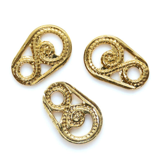 Filigree Finding 8mm x 5mm Gold - Affordable Jewellery Supplies