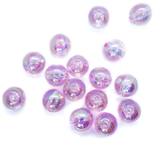 Eco-Friendly Transparent Beads 10mm Pink - Affordable Jewellery Supplies