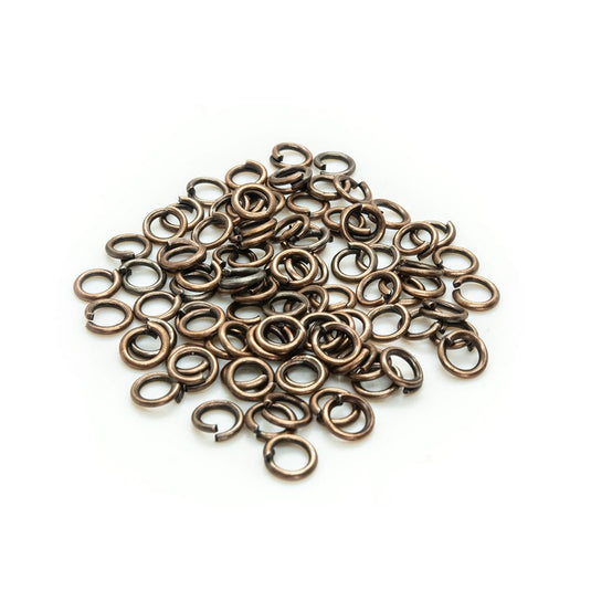 Jump Rings Round 21 Gauge 4mm Red Copper - Affordable Jewellery Supplies