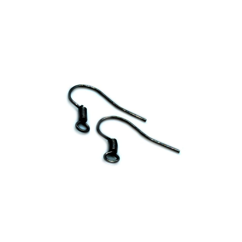 Load image into Gallery viewer, Earhooks Twist 15mm x 15mm Black - Affordable Jewellery Supplies
