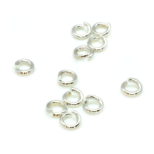 Jump Rings Round 4mm x 0.8mm Silver-Nickel Free - Affordable Jewellery Supplies