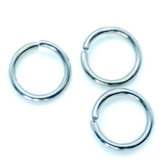Jump Rings Round 10mm x 1.2mm Nickel - Affordable Jewellery Supplies