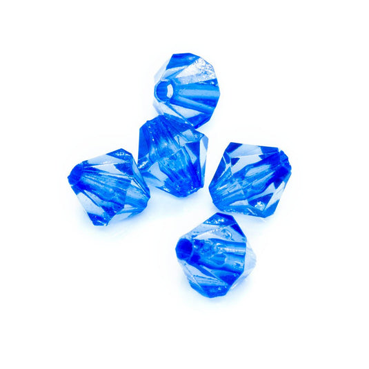Acrylic Bicone 6mm Dark blue - Affordable Jewellery Supplies