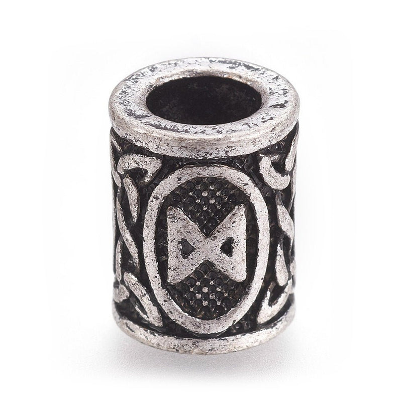 Load image into Gallery viewer, Vintage Rune Beads 13.5mm x 10mm 4 - Affordable Jewellery Supplies
