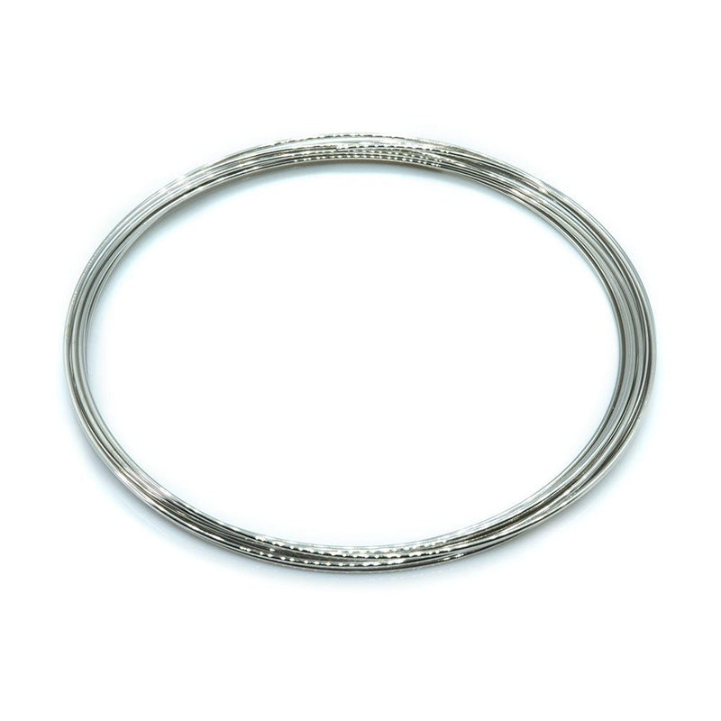 Load image into Gallery viewer, Memory Wire Bracelet 6cm Rhodium - Affordable Jewellery Supplies

