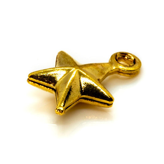 Star Charm 9mm x 6mm Gold - Affordable Jewellery Supplies