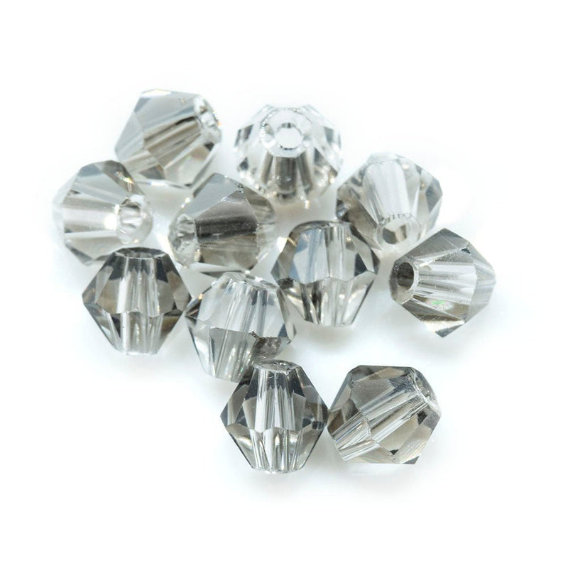 Load image into Gallery viewer, Crystal Glass Faceted Bicone 3mm Silver - Affordable Jewellery Supplies
