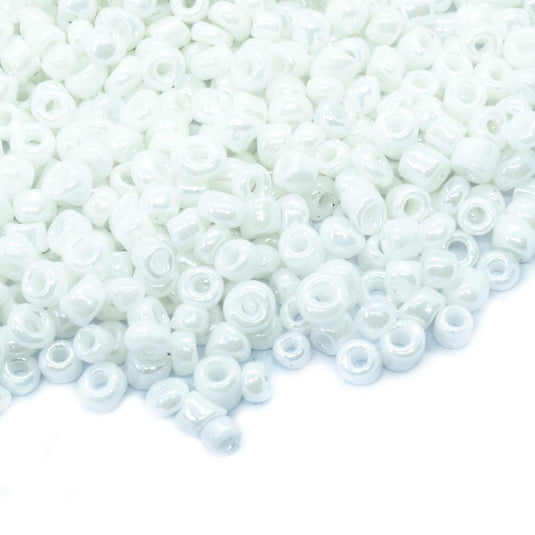 Ceylon Seed Beads 11/0 White - Affordable Jewellery Supplies