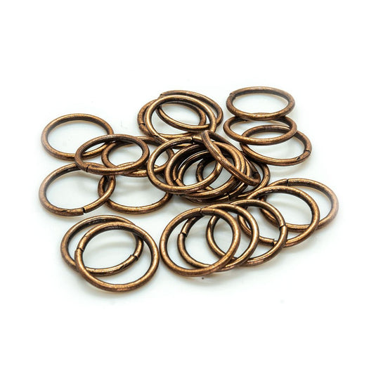 Jump Rings Round 18 Gauge 10mm Red Copper - Affordable Jewellery Supplies