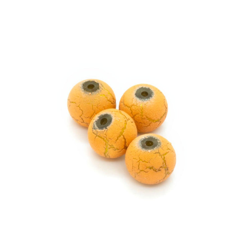 Load image into Gallery viewer, Gold Desert Sun Beads 6mm Peach - Affordable Jewellery Supplies

