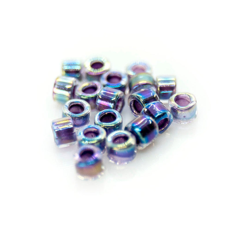 Load image into Gallery viewer, Delica® Seed Beads 11/0 Lined Light Violet AB (DB0059) - Affordable Jewellery Supplies
