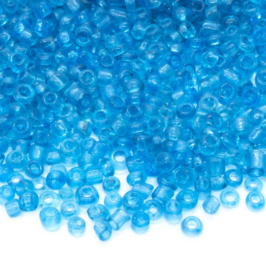 Transparent Seed Beads 11/0 Turquoise - Affordable Jewellery Supplies
