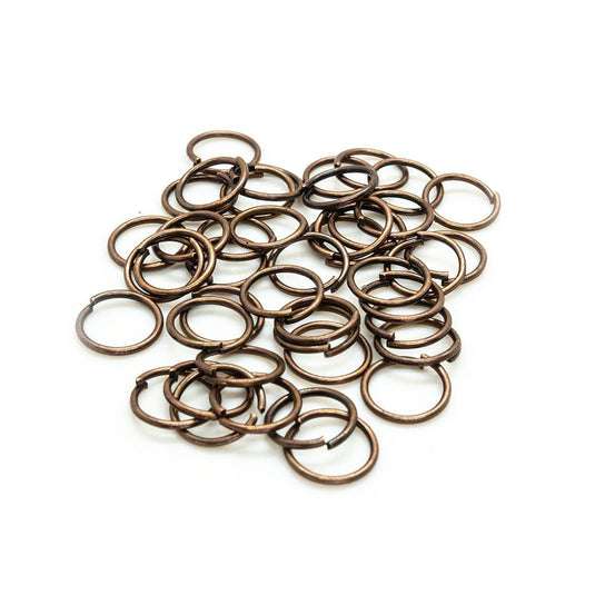 Jump Rings Round 7mm Red Copper - Affordable Jewellery Supplies
