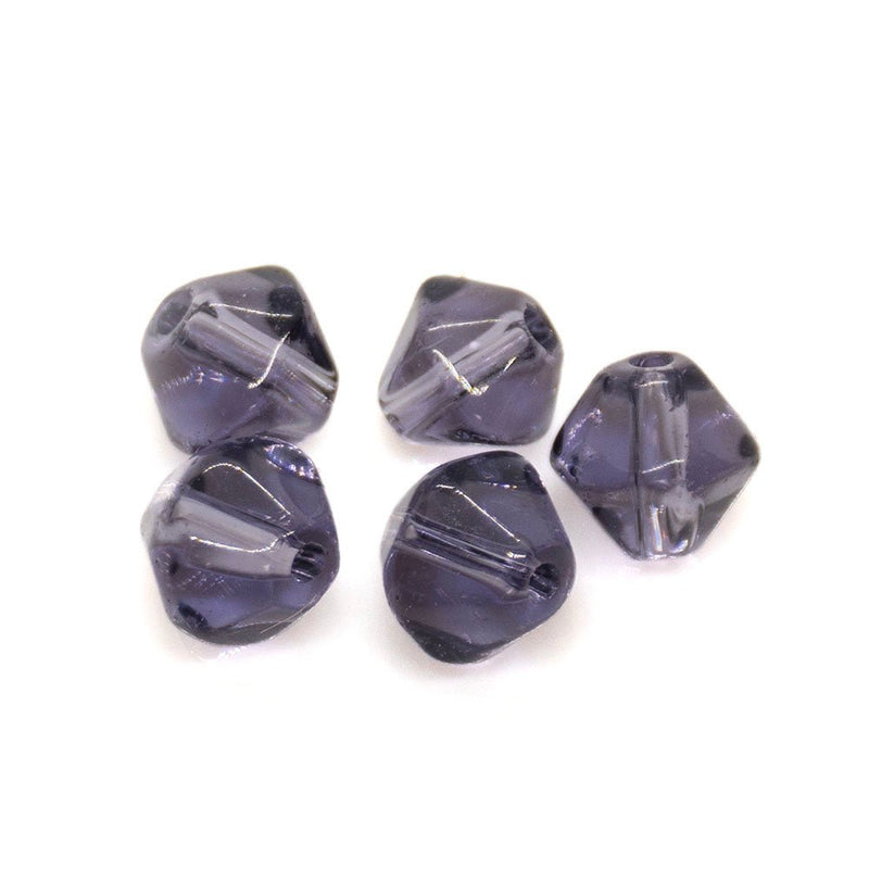 Load image into Gallery viewer, Crystal Glass Bicone 4mm Purple - Affordable Jewellery Supplies
