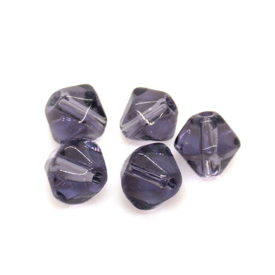 Crystal Glass Bicone 4mm Purple - Affordable Jewellery Supplies