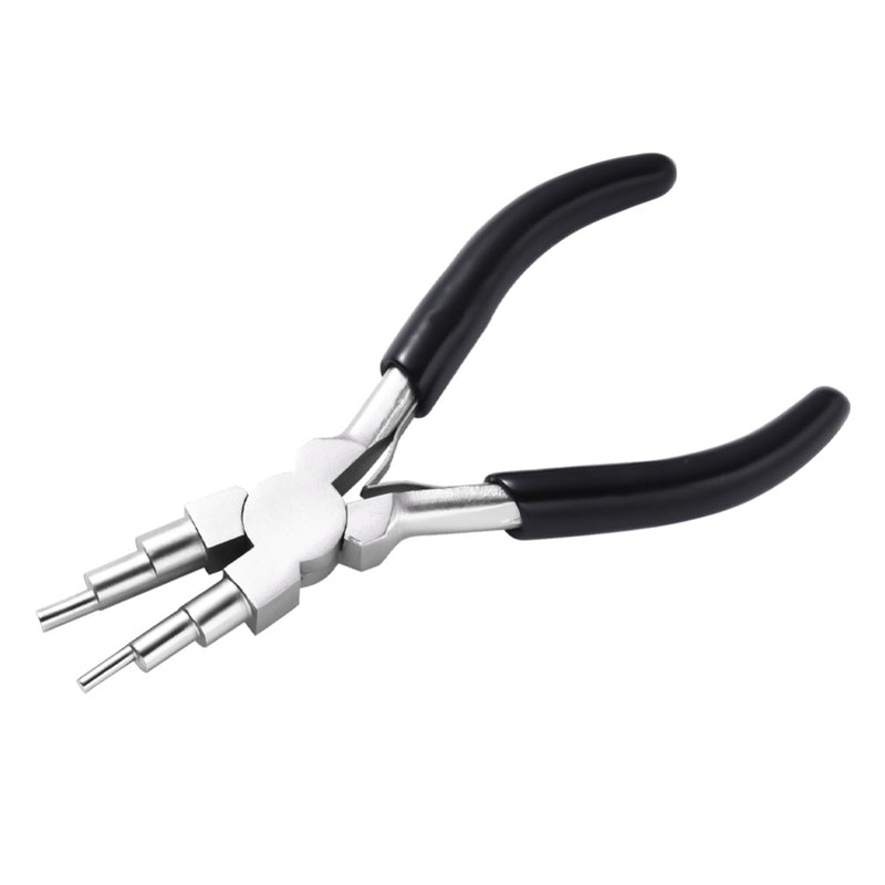 Load image into Gallery viewer, 6-in-1 Bail Making Pliers 153.5mm x 78.5mm Black - Affordable Jewellery Supplies
