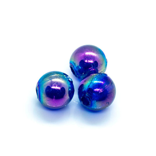Vacuum Beads 8mm Cobalt ab - Affordable Jewellery Supplies