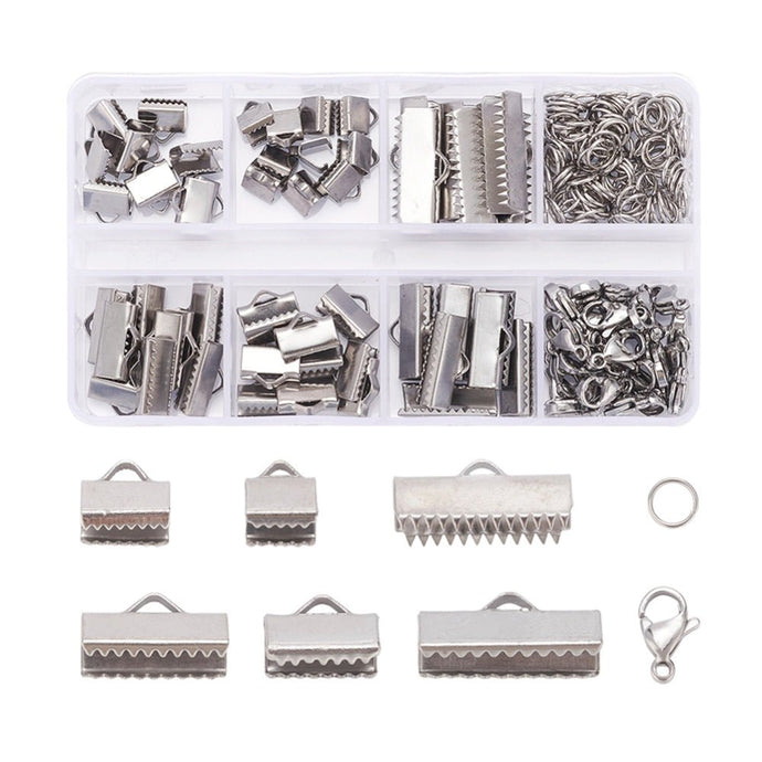 Jewellery Findings Kit 11cm x 6.3cm Stainless Steel - Affordable Jewellery Supplies