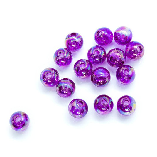 Eco-Friendly Transparent Beads 6mm Mulberry - Affordable Jewellery Supplies