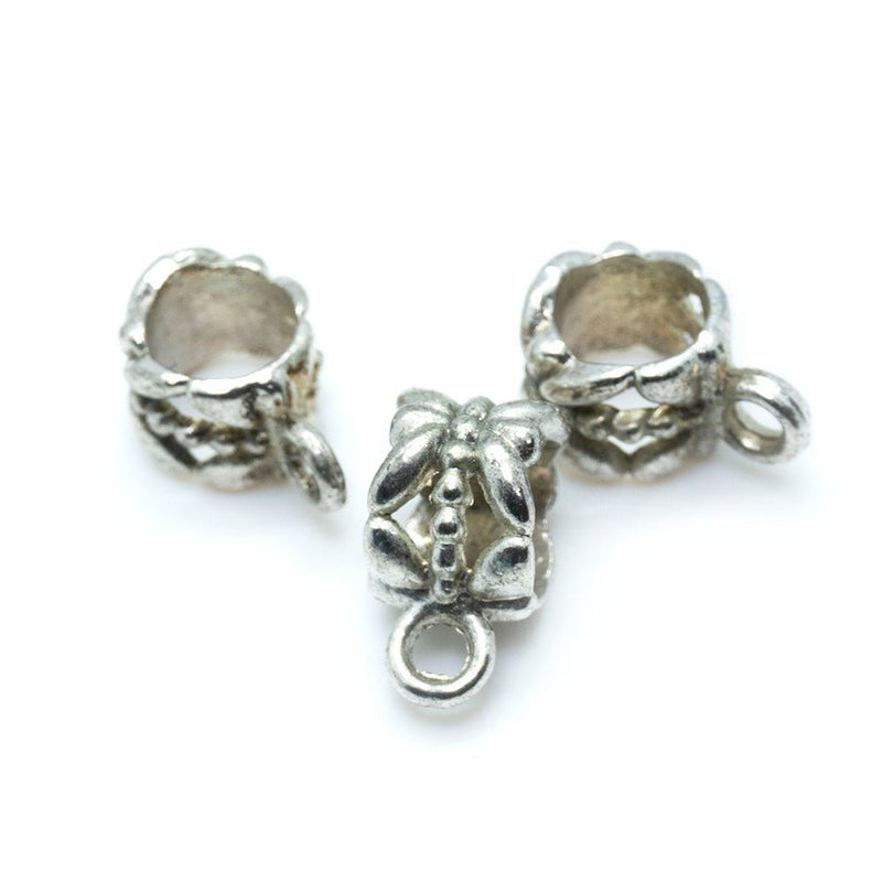 Load image into Gallery viewer, Barrel Bead 11mm x 8mm x 6mm Antique Silver - Affordable Jewellery Supplies
