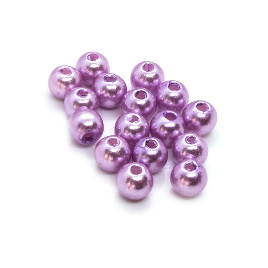 Acrylic Round 6mm Purple - Affordable Jewellery Supplies