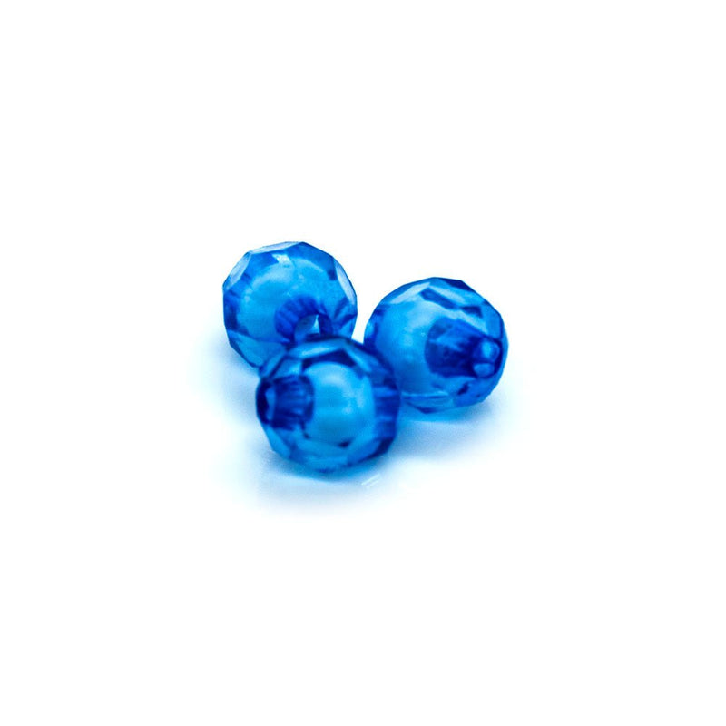 Load image into Gallery viewer, Bead in Bead Faceted Round 8mm Blue - Affordable Jewellery Supplies
