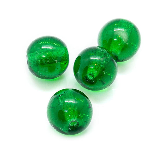Czech Glass Druk Round 6mm Emerald - Affordable Jewellery Supplies