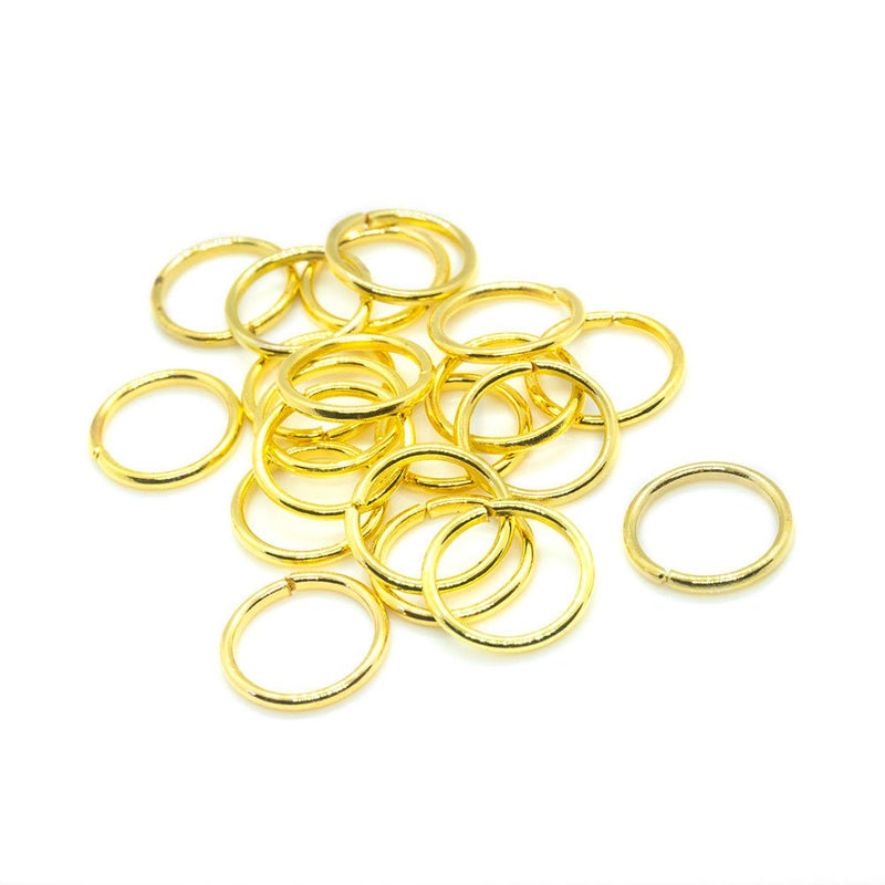 Load image into Gallery viewer, Jump Ring Round 8mm - 20 gauge Gold - Nickel Free - Affordable Jewellery Supplies
