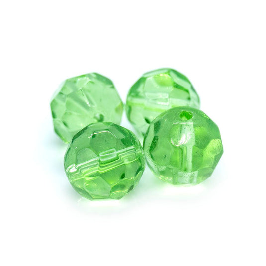 Chinese Crystal Faceted Glass Beads 10mm Chrysolite - Affordable Jewellery Supplies