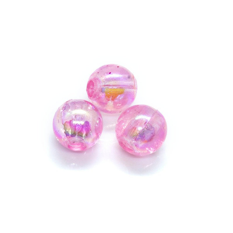 Load image into Gallery viewer, Vacuum Beads 6mm Pink AB - Affordable Jewellery Supplies
