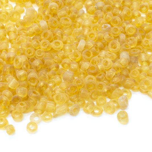 Transparent Seed Beads 11/0 Golden - Affordable Jewellery Supplies