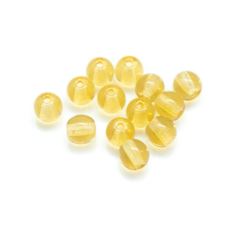 Load image into Gallery viewer, Czech Glass Druk Round 4mm Honey - Affordable Jewellery Supplies
