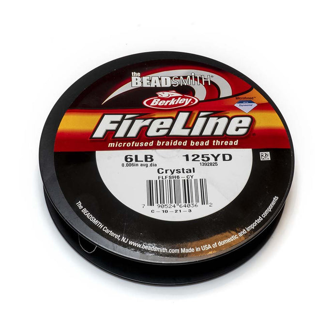 FireLine Braided Beading Thread 6lb 125 yards Crystal - Affordable Jewellery Supplies