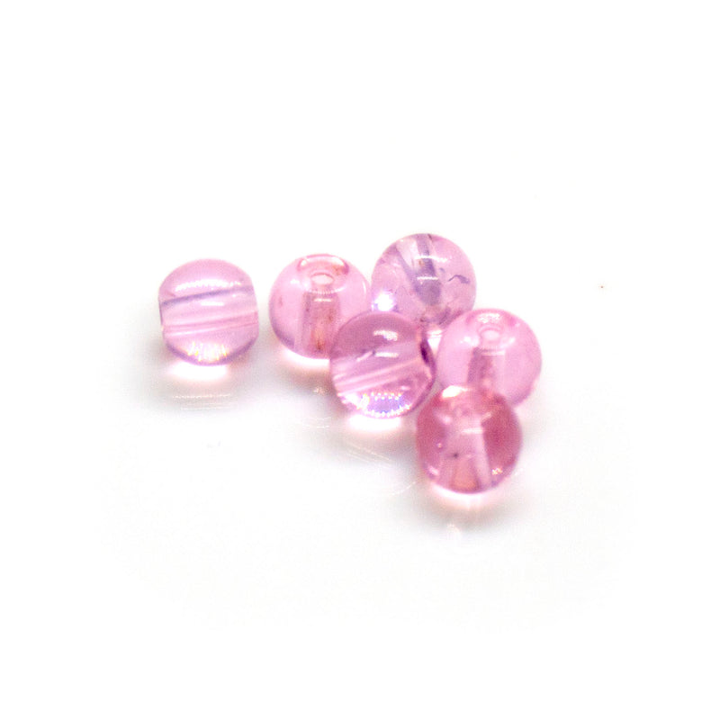 Load image into Gallery viewer, Glass Crackle Beads 3mm Pink - Affordable Jewellery Supplies
