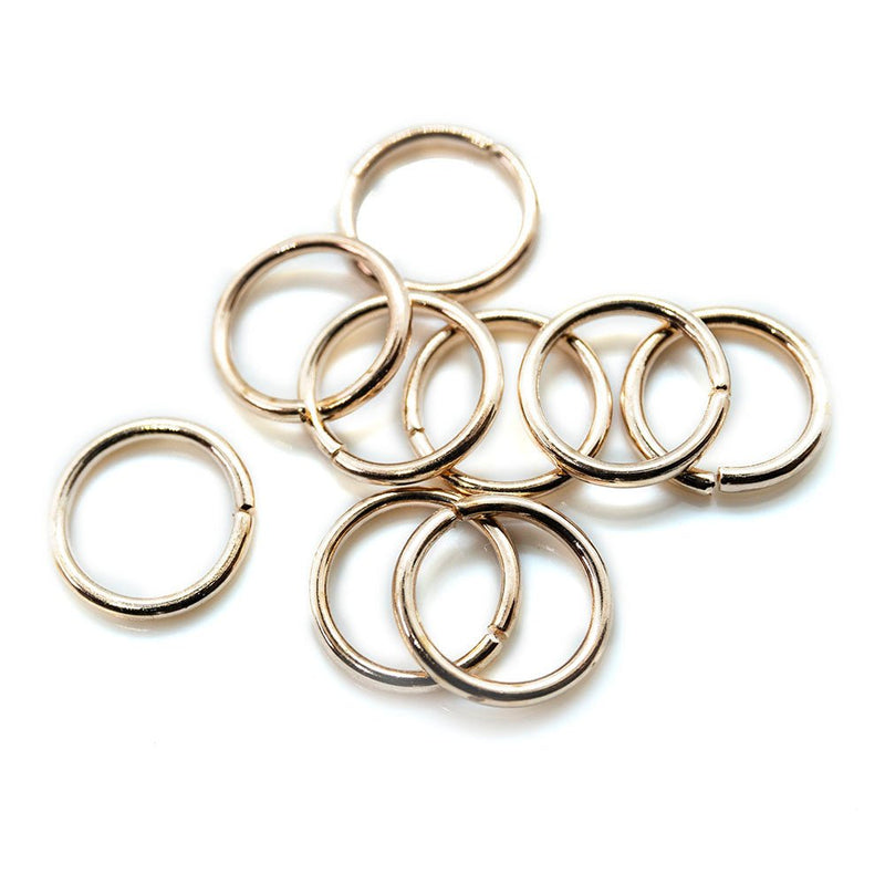 Load image into Gallery viewer, Jump Ring Round 8mm - 20 gauge Rose Gold - Cadmium and Lead Free - Affordable Jewellery Supplies

