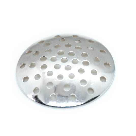 Perforated Disc 25mm Silver - Affordable Jewellery Supplies