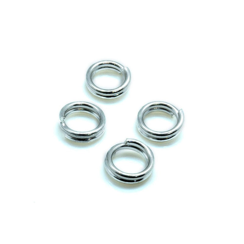 Load image into Gallery viewer, Split Ring 4mm Silver - nickel free - Affordable Jewellery Supplies
