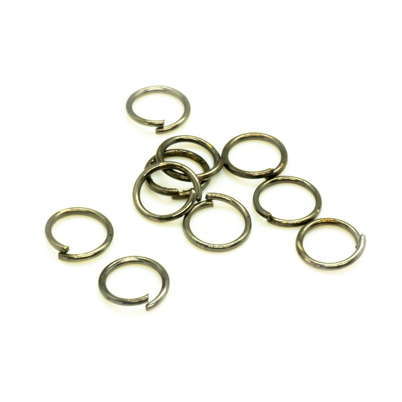 Load image into Gallery viewer, Jump Rings Round 6mm x 0.6mm Black plated - Affordable Jewellery Supplies
