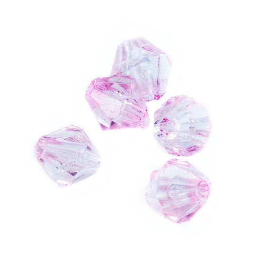 Acrylic Bicone 6mm Baby Pink - Affordable Jewellery Supplies