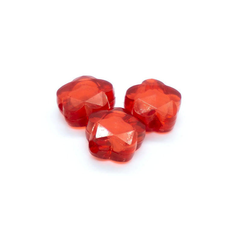 Load image into Gallery viewer, Bead in Bead - Flower 13mm x 13.5mm Red - Affordable Jewellery Supplies
