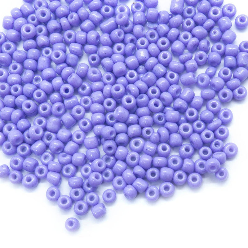 Load image into Gallery viewer, Baking Glass Seed Beads 8/0 3-3.5mm x 2mm Lilac - Affordable Jewellery Supplies
