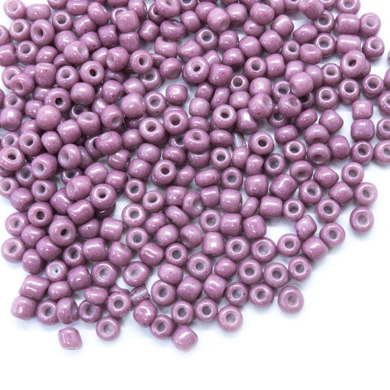 Load image into Gallery viewer, Baking Glass Seed Beads 8/0 3-3.5mm x 2mm Purple - Affordable Jewellery Supplies
