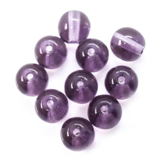 Czech Glass Druk Round 6mm Lilac - Affordable Jewellery Supplies