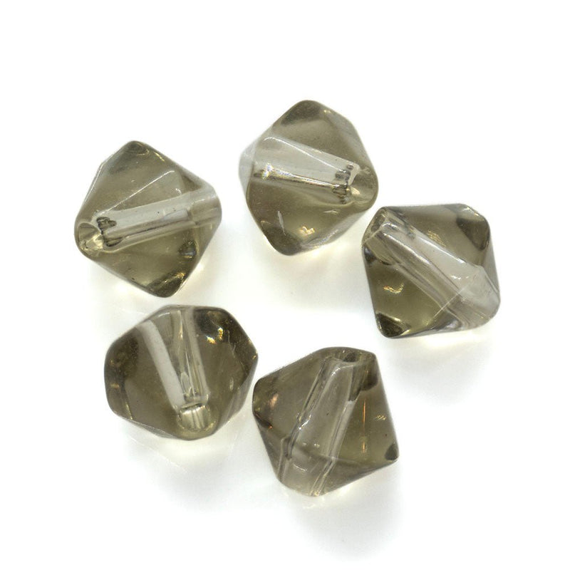 Load image into Gallery viewer, Crystal Glass Bicone 6mm Grey - Affordable Jewellery Supplies
