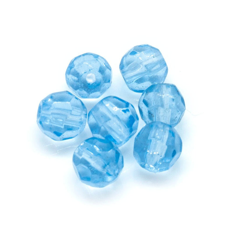 Load image into Gallery viewer, Crystal Glass Faceted Round 6mm Light Blue - Affordable Jewellery Supplies

