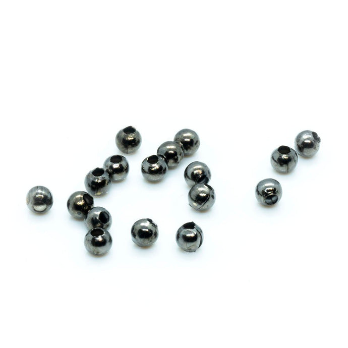 Metal Ball 3mm Black Plated - Affordable Jewellery Supplies